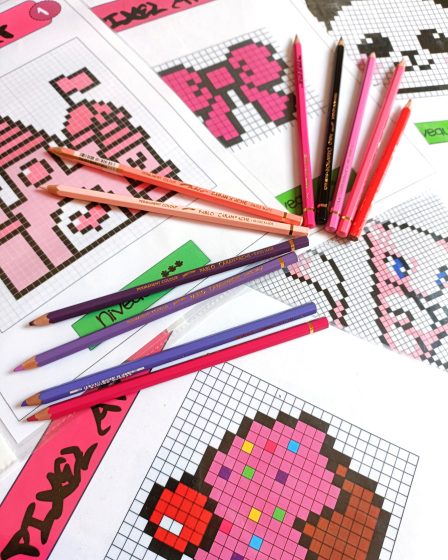 Télécharger 139 modèles de pixel art gratuits pour enfants - Activités créatives et autonomes