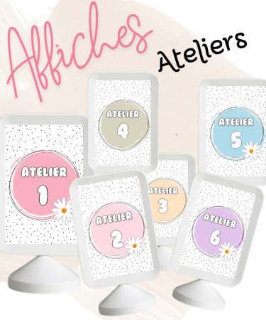 affiches ateliers classe