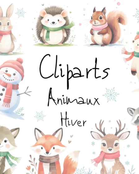 clipart animaux hiver